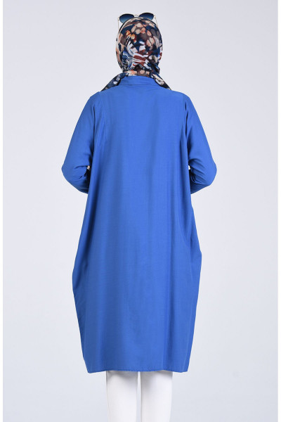 Reglan Kol Tunik 6433-11 Açık Lacivert Reglan Kol Tunik 6433-11 Açık Lacivert