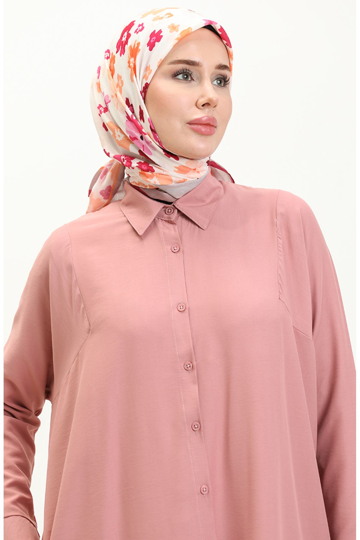 Reglan Kol Tunik 6433-24 Gül Kurusu Reglan Kol Tunik 6433-24 Gül Kurusu