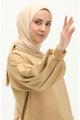 Kolyeli Uzun Spor Tunik 70020-13 Bej Kolyeli Uzun Spor Tunik 70020-13 Bej