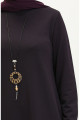 Kolyeli Tunik 2323-07 Mor Kolyeli Tunik 2323-07 Mor