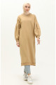Kolyeli Uzun Spor Tunik 70020-13 Bej Kolyeli Uzun Spor Tunik 70020-13 Bej