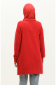 Yırtmaç Detaylı Spor Tunik 0269-05 Bordo Yırtmaç Detaylı Spor Tunik 0269-05 Bordo