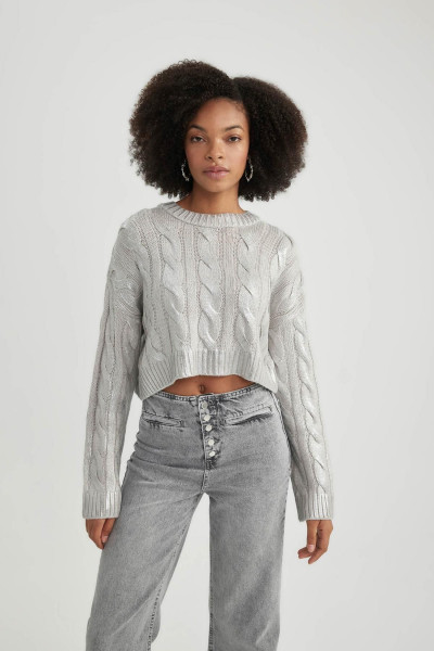 Oversize Fit Bisiklet Yaka Kazak B3874ax23wn Oversize Fit Bisiklet Yaka Kazak B3874ax23wn