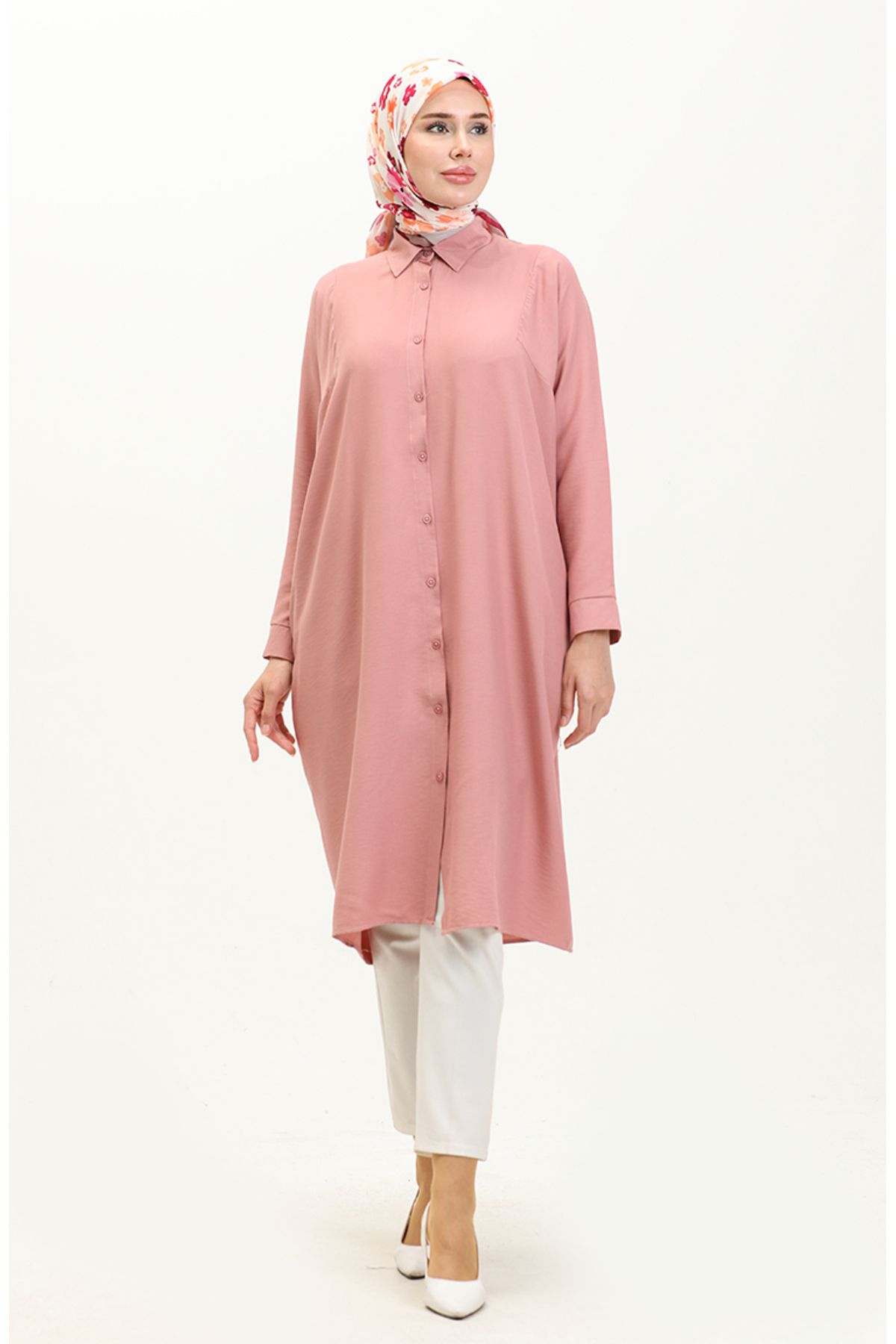 Reglan Kol Tunik 6433-24 Gül Kurusu Reglan Kol Tunik 6433-24 Gül Kurusu