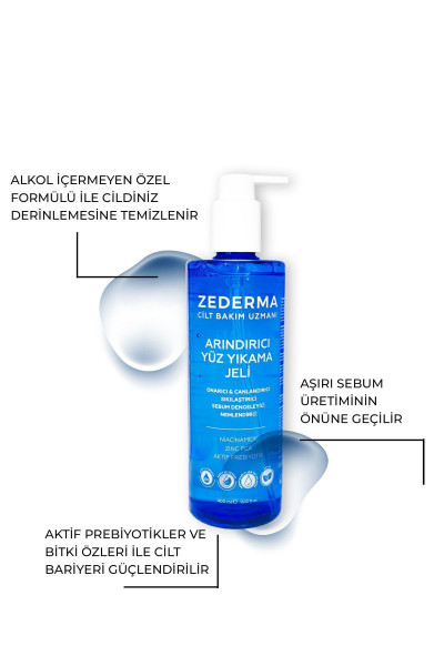 Arındırıcı Yüz Yıkama Jeli 400 Ml. Yağlı / Akne Eğilimli & Hassas Ciltler Için Arındırıcı Yüz Yıkama Jeli 400 Ml. Yağlı / Akne Eğilimli & Hassas Ciltler Için