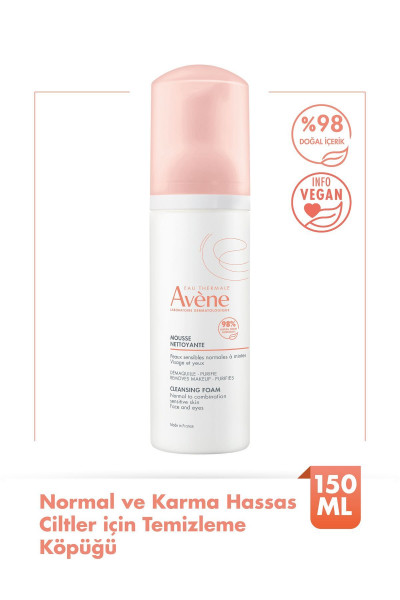 Mousse Nettoyant Cleansing Foam Temizleme Köpüğü 150 ml Mousse Nettoyant Cleansing Foam Temizleme Köpüğü 150 ml