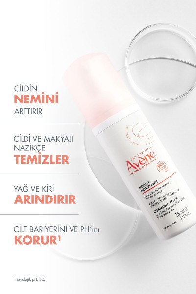 Mousse Nettoyant Cleansing Foam Temizleme Köpüğü 150 ml Mousse Nettoyant Cleansing Foam Temizleme Köpüğü 150 ml