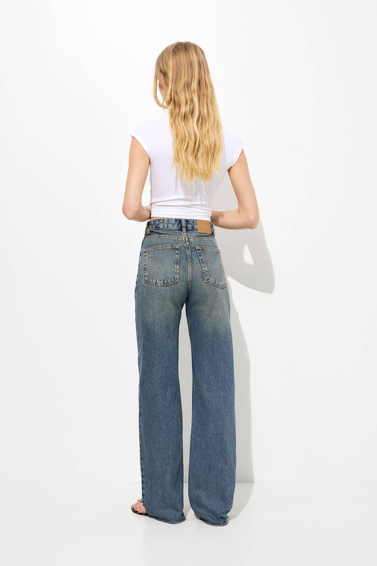 Yüksek bel straight fit jean Yüksek bel straight fit jean