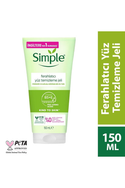 Kind To Skin Ferahlatıcı Yüz Temizleme Jeli B5 E Vitamini Pürüzsüz Ve Sağlıklı Cilt 150 ml Kind To Skin Ferahlatıcı Yüz Temizleme Jeli B5 E Vitamini Pürüzsüz Ve Sağlıklı Cilt 150 ml