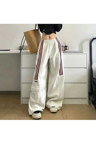 Y2k Siyah Örme Pantolon Eşofman Y2k Siyah Örme Pantolon Eşofman