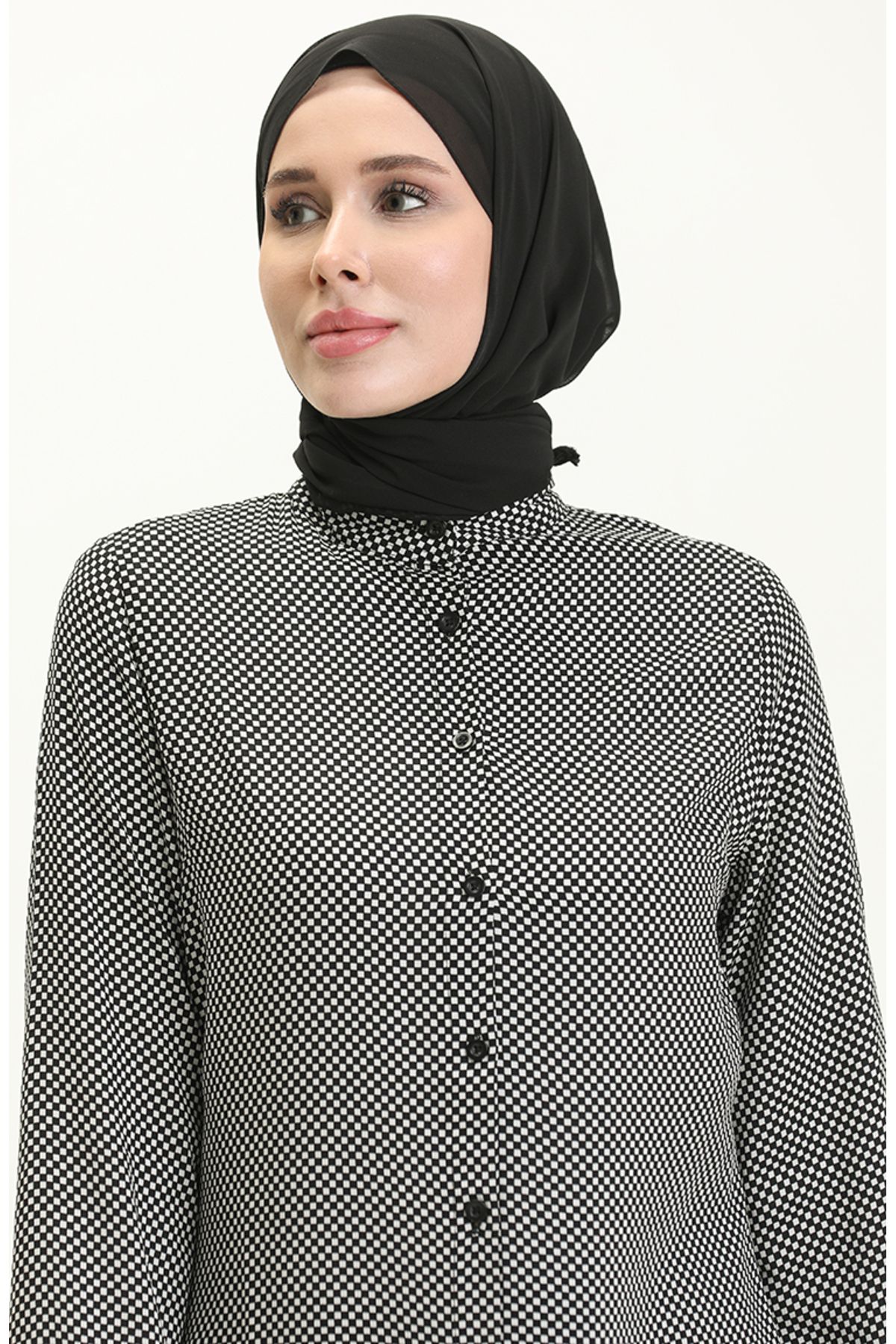 Viskon Emprime Tunik 2554-02 Siyah Viskon Emprime Tunik 2554-02 Siyah