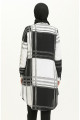Viskon Emprime Tunik 2556-01 Siyah Beyaz Viskon Emprime Tunik 2556-01 Siyah Beyaz