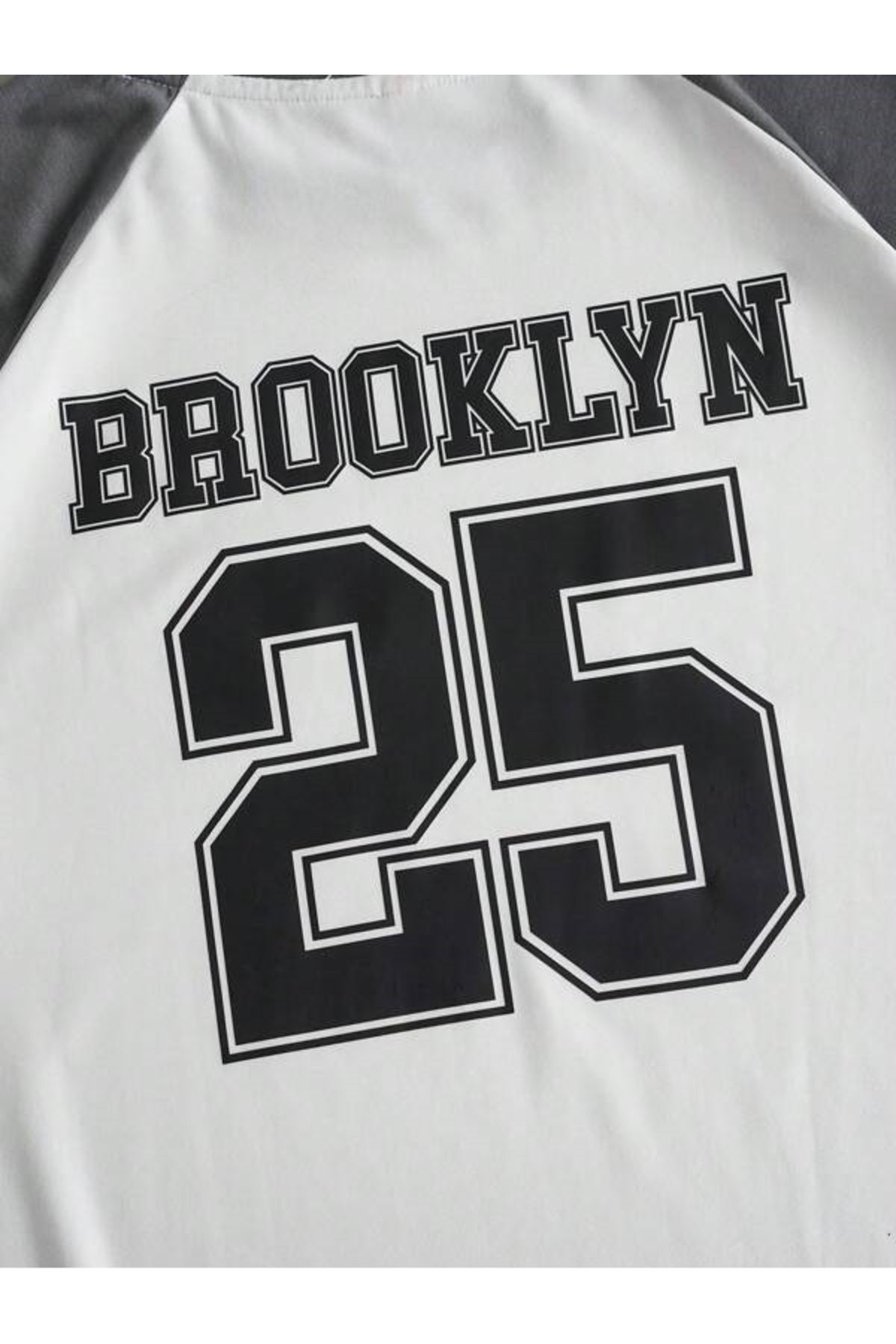 Unisex Brooklyn 25 Baskılı Reglan Kol Oversize T-shirt Unisex Brooklyn 25 Baskılı Reglan Kol Oversize T-shirt