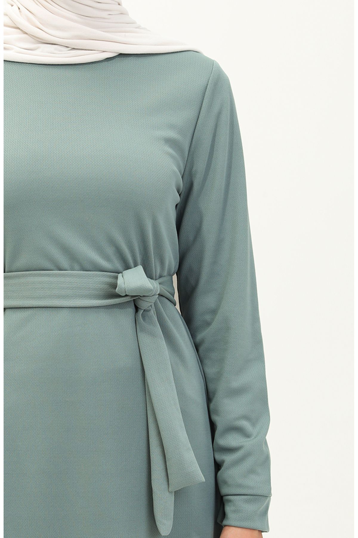 Yırtmaçlı Tunik Pantolon İkili Takım 0664-06 Mint Yeşili Yırtmaçlı Tunik Pantolon İkili Takım 0664-06 Mint Yeşili