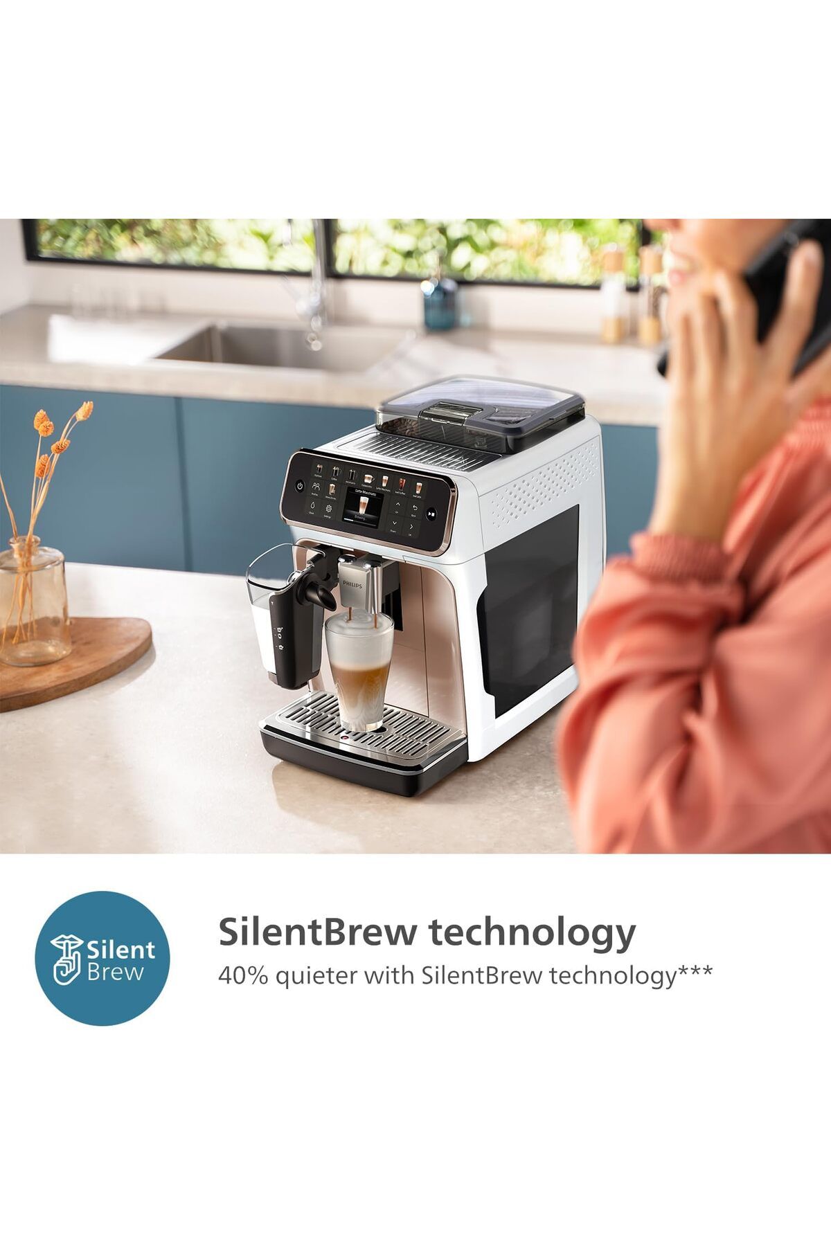 LatteGo Espresso Makinesi, 5500 Serisi, SilentBrew Teknolojisi, 1 Kg Çekirdek Kahve HEDİYE LatteGo Espresso Makinesi, 5500 Serisi, SilentBrew Teknolojisi, 1 Kg Çekirdek Kahve HEDİYE