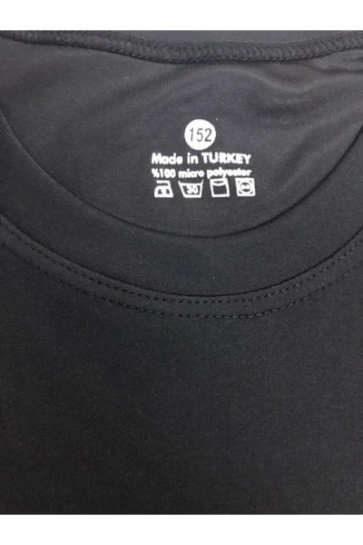 Unisex Siyah Atatürk Baskılı Tişört