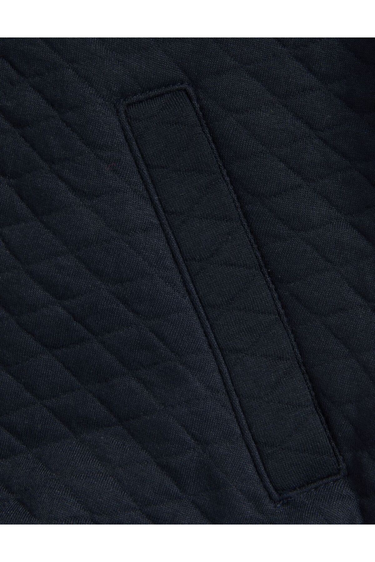 Regular Fit Örme Kapitone Bomber Ceket Regular Fit Örme Kapitone Bomber Ceket