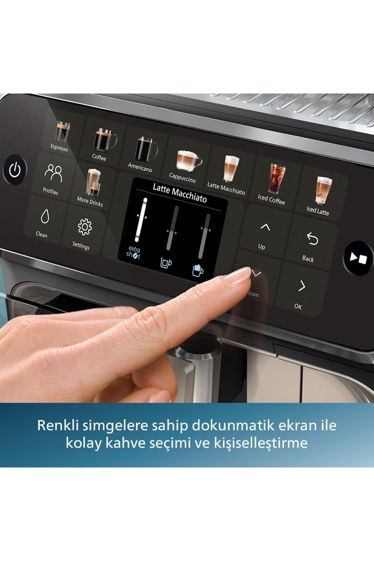 LatteGo Espresso Makinesi, 5500 Serisi, SilentBrew Teknolojisi, 1 Kg Çekirdek Kahve Hediye LatteGo Espresso Makinesi, 5500 Serisi, SilentBrew Teknolojisi, 1 Kg Çekirdek Kahve Hediye