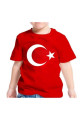 Unisex Kırmızı Türk Bayraklı T-shirt Ve Kolye Emka Giyim