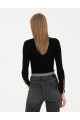 Siyah Ex. Slim Fit Balıkçı Yaka Kazak 50276230-VR046