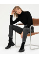 Siyah Ex. Slim Fit Balıkçı Yaka Kazak 50276230-VR046