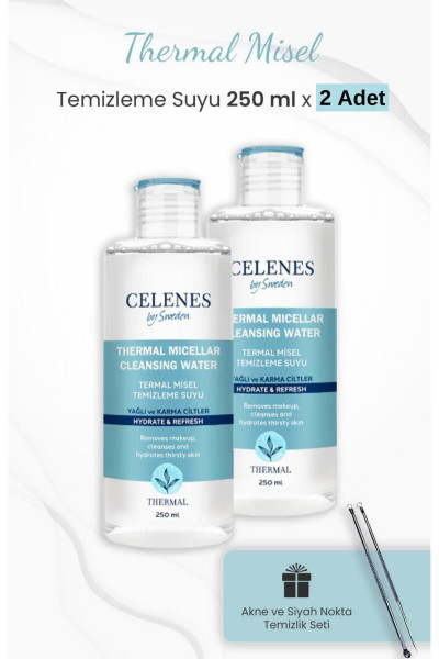 Thermal Misel Temizleme Suyu 250 ml x 2 Adet ve Siyah Nokta Temizleyeci Set Thermal Misel Temizleme Suyu 250 ml x 2 Adet ve Siyah Nokta Temizleyeci Set