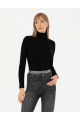 Siyah Ex. Slim Fit Balıkçı Yaka Kazak 50276230-VR046