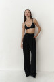 Mai Collection Diego Ön Düğme Detaylı Siyah Pantolon Mai Collection Diego Ön Düğme Detaylı Siyah Pantolon