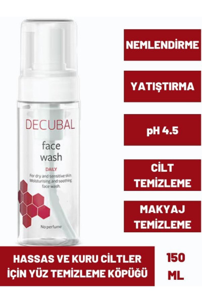 Face Wash Hassas ve Kuru Ciltler için Yüz Temizleme Köpüğü 150 ML Face Wash Hassas ve Kuru Ciltler için Yüz Temizleme Köpüğü 150 ML