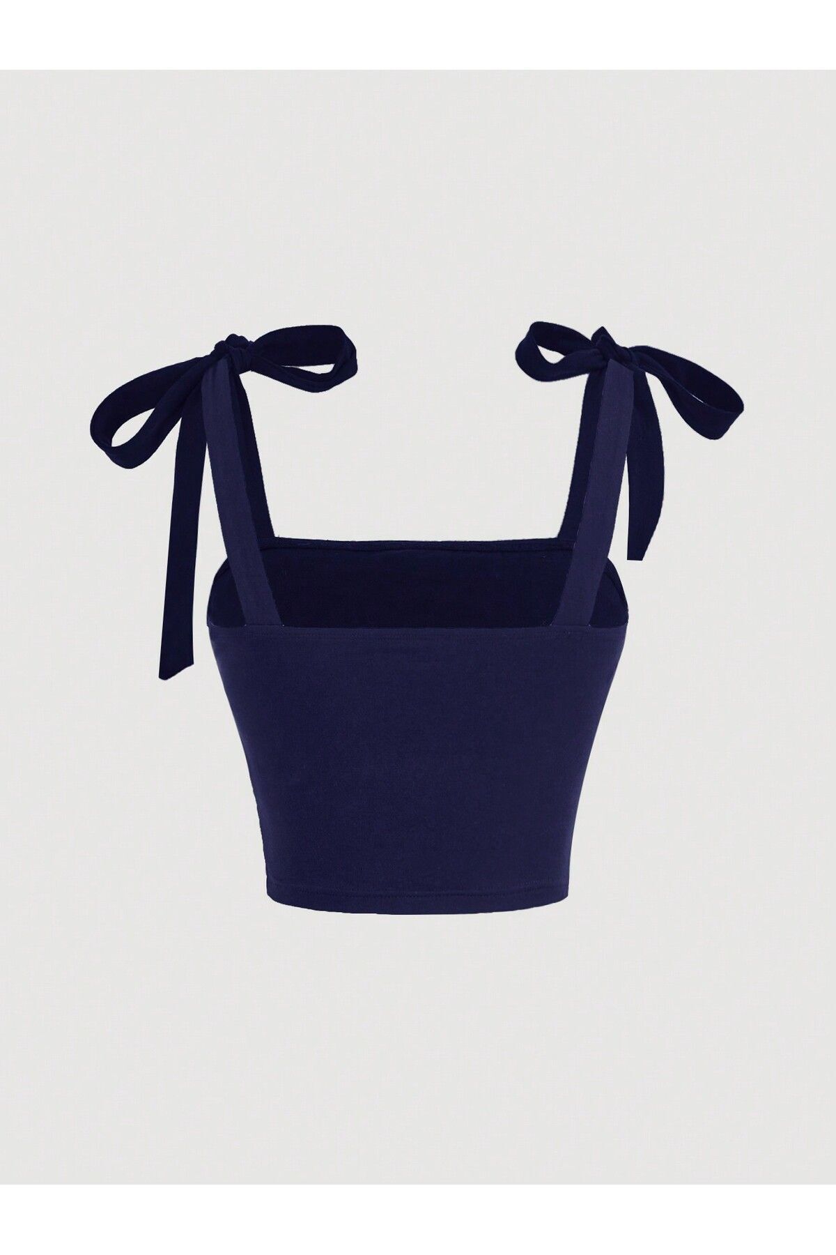 Lacivert Fiyonklu Yazlık Crop Top, Lacivert Fiyonklu Omuzdan Bağlamalı Yazlık Geniş Askılı Üst Lacivert Fiyonklu Yazlık Crop Top, Lacivert Fiyonklu Omuzdan Bağlamalı Yazlık Geniş Askılı Üst