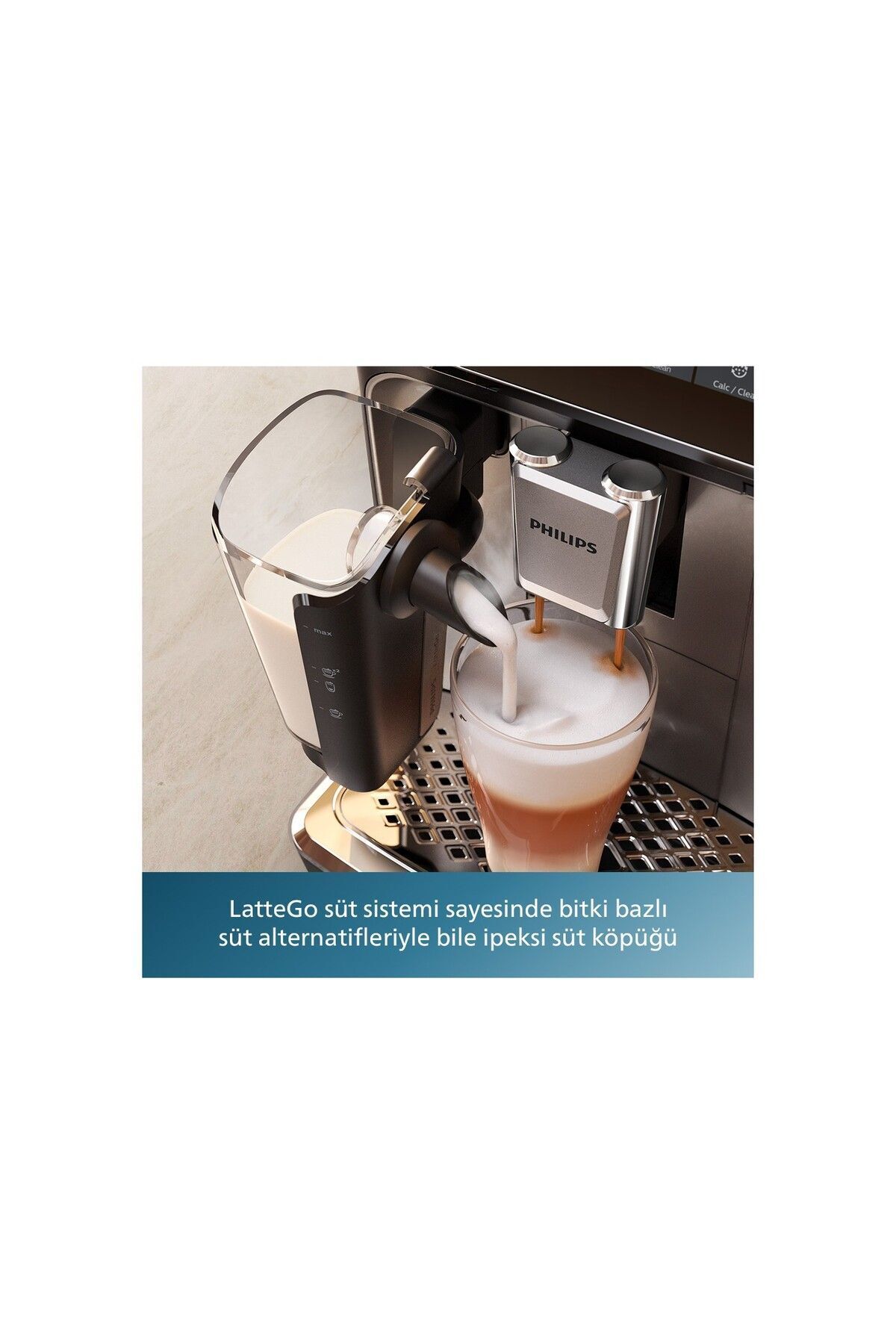 Lattego Premium Tam Otomatik Espresso Makinesi, Tek Dokunuşla 4 Çeşit İçecek + Luciole Lambader Lattego Premium Tam Otomatik Espresso Makinesi, Tek Dokunuşla 4 Çeşit İçecek + Luciole Lambader