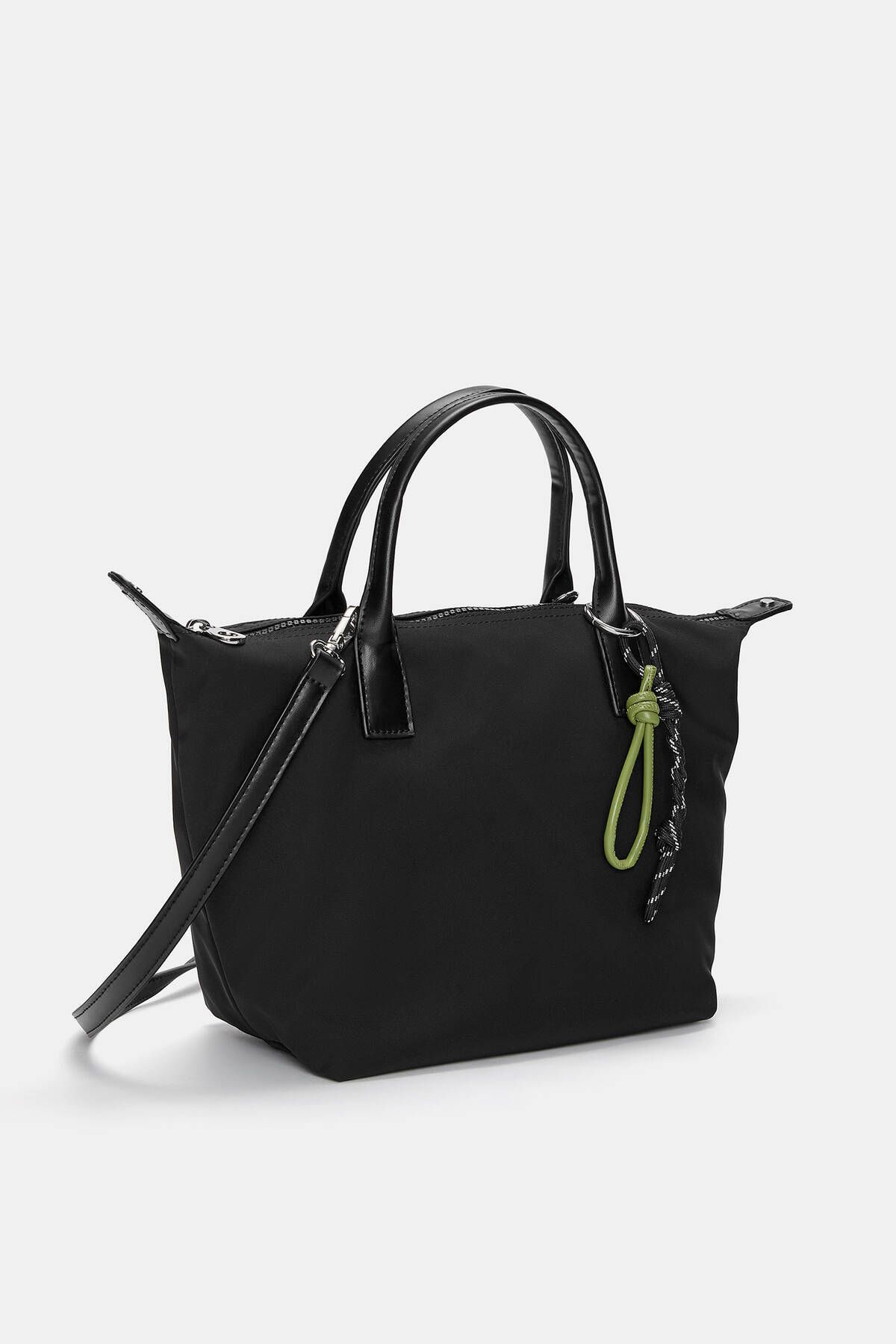 Süslemeli naylon mini tote çanta Süslemeli naylon mini tote çanta