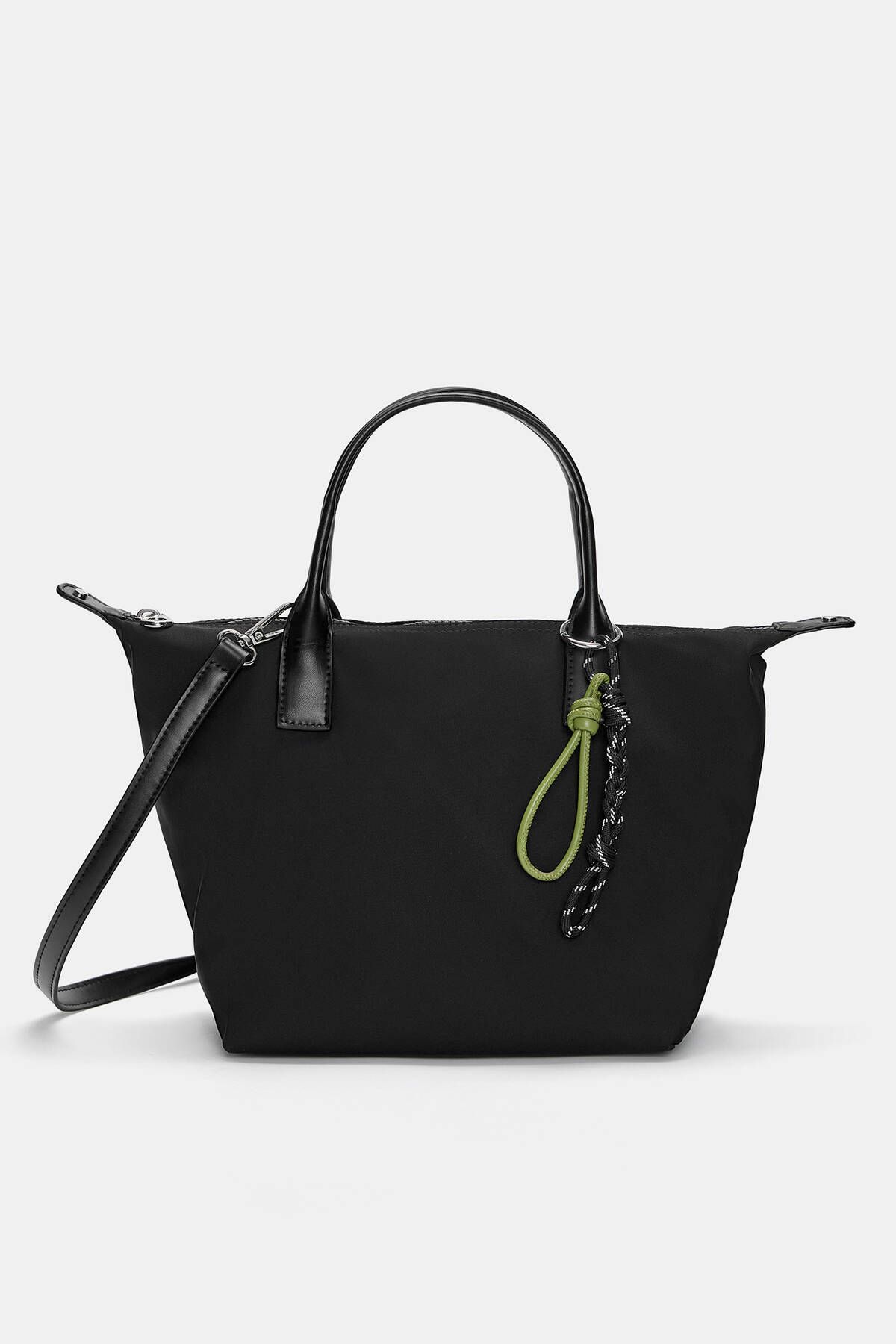 Süslemeli naylon mini tote çanta Süslemeli naylon mini tote çanta