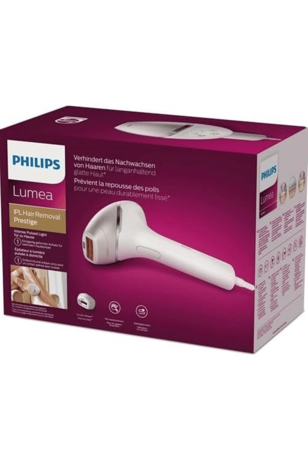 Lumea 8000 Series Lazer IPL Tüy Alma Cihazı, Uygulama Üzerinden Kontrol, Kablolu, Beyaz Lumea 8000 Series Lazer IPL Tüy Alma Cihazı, Uygulama Üzerinden Kontrol, Kablolu, Beyaz