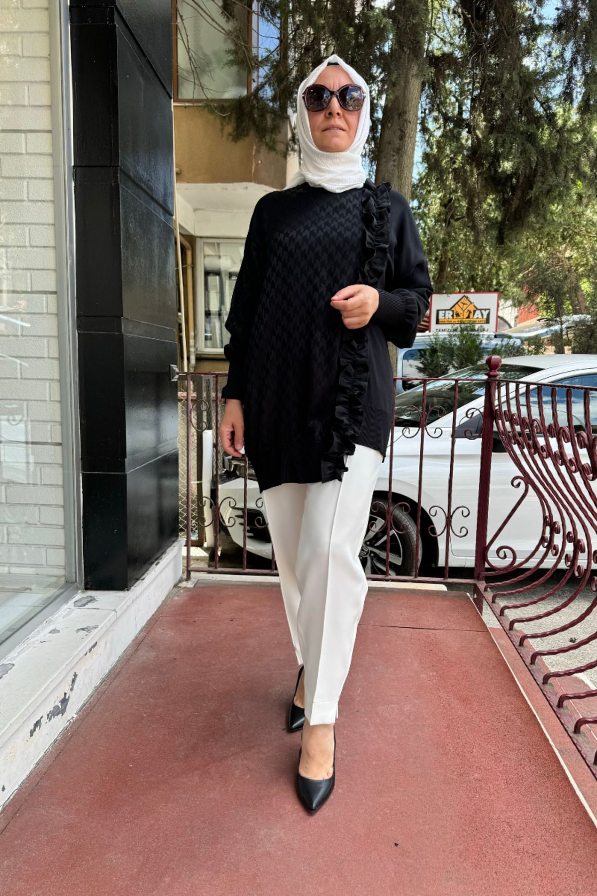Triko Detaylı Tunik Siyah Triko Detaylı Tunik Siyah
