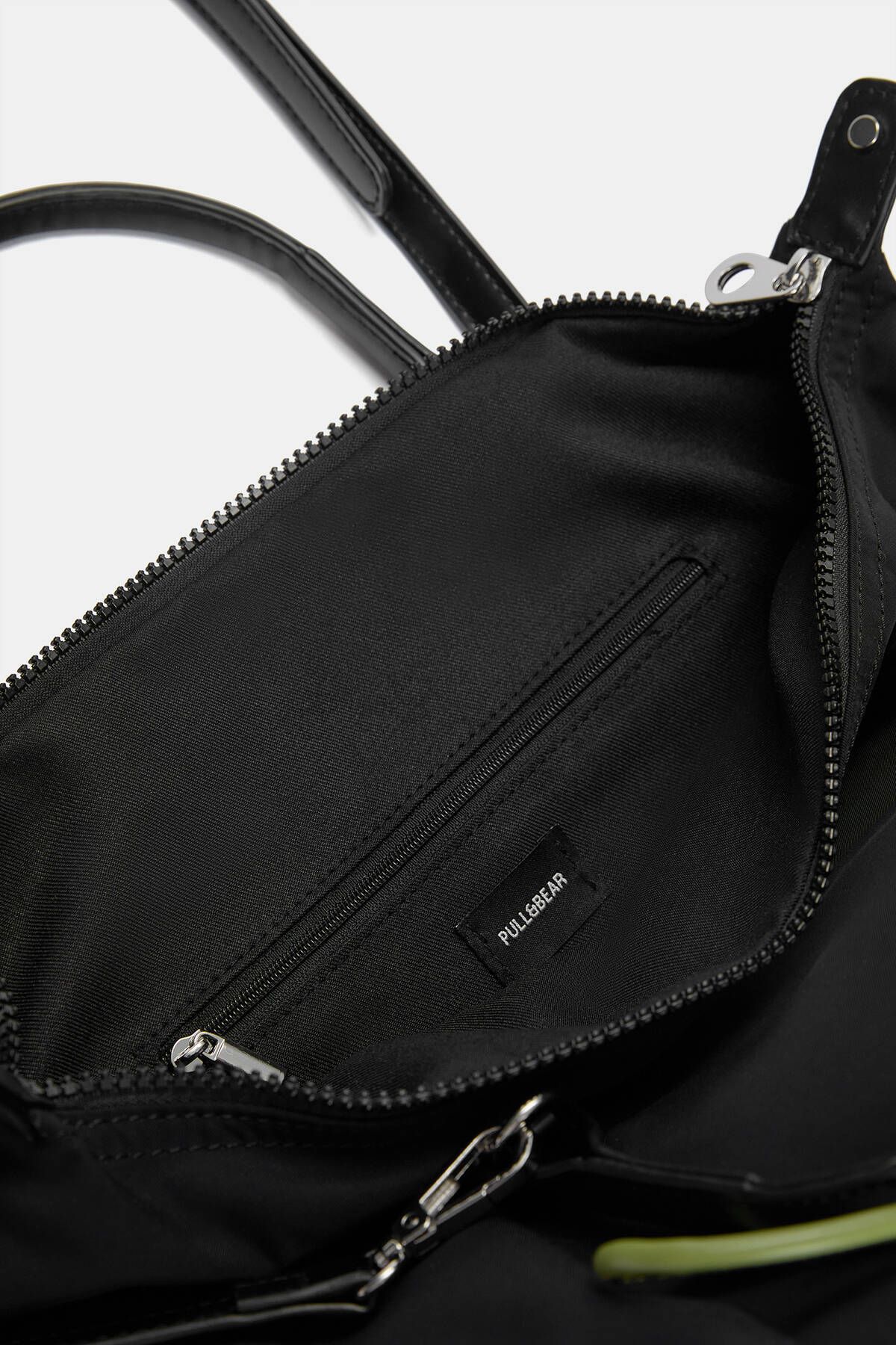 Süslemeli naylon mini tote çanta Süslemeli naylon mini tote çanta
