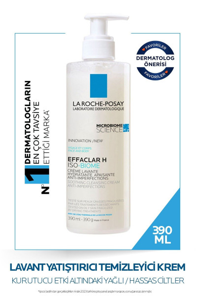 LA ROCHE POSSAY EFFACLAR H ISOBİOME LAVANT TEMİZLEYİCİ KREM 390ML LA ROCHE POSSAY EFFACLAR H ISOBİOME LAVANT TEMİZLEYİCİ KREM 390ML