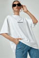 Spectacular Beyaz Oversize Salas Boyfriend Kadın T-shirt Spectacular Beyaz Oversize Salas Boyfriend Kadın T-shirt