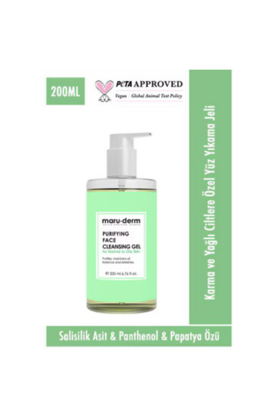 Karma ve Yağlı Ciltlere Özel Salisilik Asit Yüz Yıkama Jeli 200 ml Karma ve Yağlı Ciltlere Özel Salisilik Asit Yüz Yıkama Jeli 200 ml