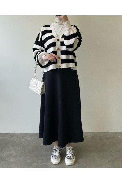 Puf scuba Kloş etek Puf scuba Kloş etek