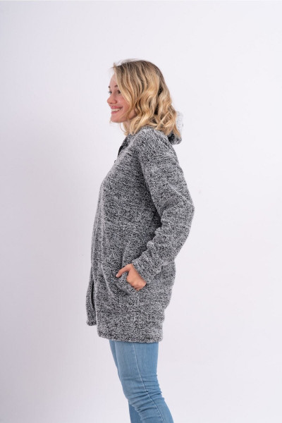 Uzun Tunik Welsoft Peluş Ceket Uzun Tunik Welsoft Peluş Ceket