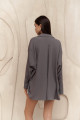 Mai Collection Durres Füme Oversize Gömlek Mai Collection Durres Füme Oversize Gömlek