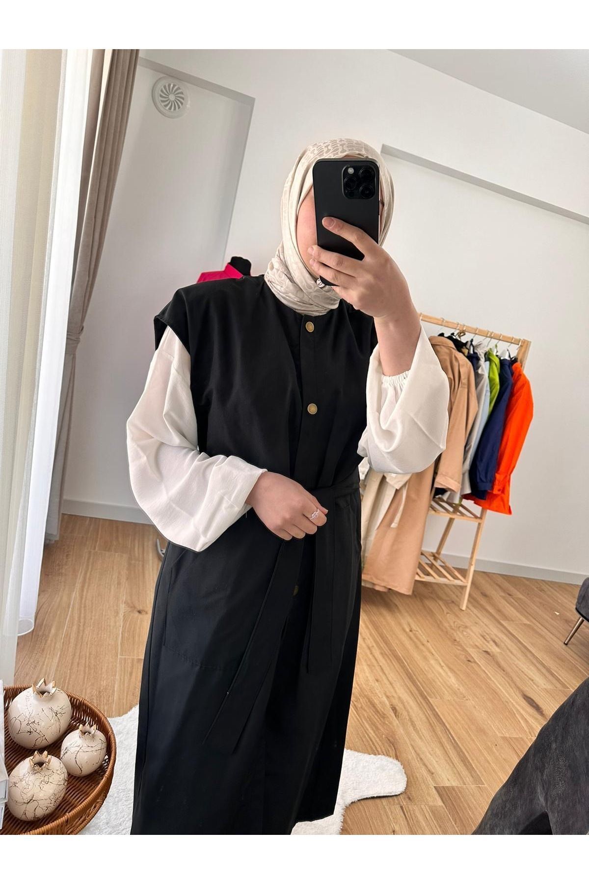 Yelekli ikili trençkot Yelekli ikili trençkot