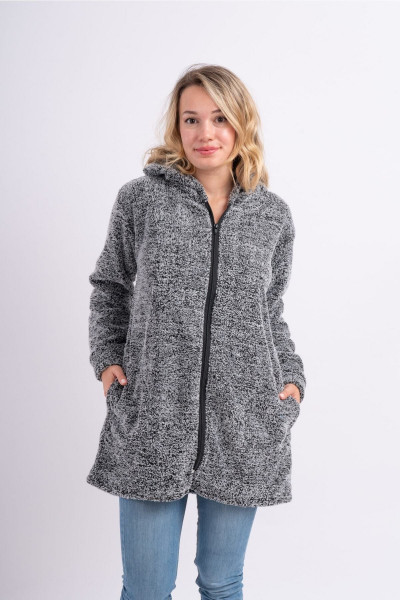 Uzun Tunik Welsoft Peluş Ceket Uzun Tunik Welsoft Peluş Ceket