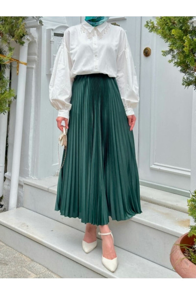 Piliseli Tesettür Etek Piliseli Tesettür Etek