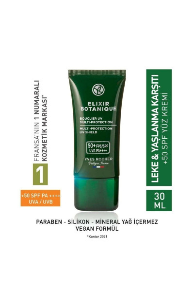 50+ Spf Yüz Kremi - Yaşlanma Karşıtı Bitkisel Antioksidan Bakım / Elixir Botanique 30 ml 50+ Spf Yüz Kremi - Yaşlanma Karşıtı Bitkisel Antioksidan Bakım / Elixir Botanique 30 ml
