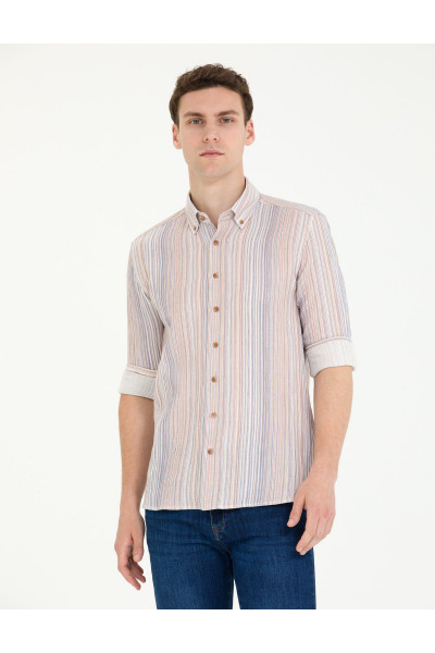 Lacivert Regular Fit Uzun Kollu Gömlek 50264949-vr033 Lacivert Regular Fit Uzun Kollu Gömlek 50264949-vr033