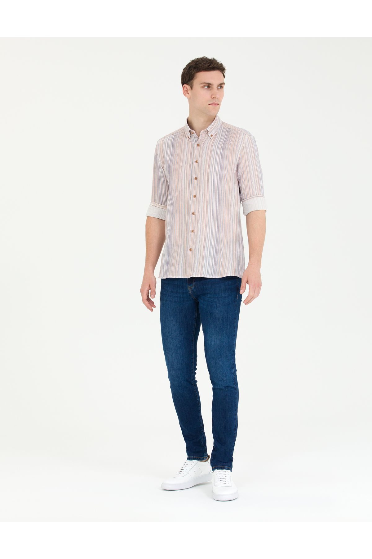 Lacivert Regular Fit Uzun Kollu Gömlek 50264949-vr033 Lacivert Regular Fit Uzun Kollu Gömlek 50264949-vr033