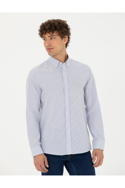 Mavi Slim Fit Uzun Kollu Gömlek 50277750-VR036 Mavi Slim Fit Uzun Kollu Gömlek 50277750-VR036