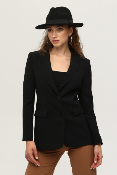 Vatkalı Astarlı Blazer Ceket Siyah 0105110 Vatkalı Astarlı Blazer Ceket Siyah 0105110